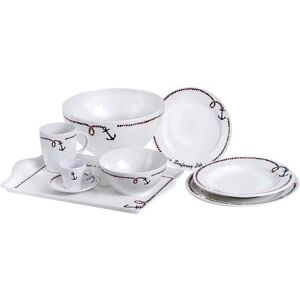 Ancor Line Set 6 X Soup Plates Ø 22.5 Cm - 1 Pac Osculati - 48.444.02 - 4844402 Ancor Line Set 6 X Soup Plates Ø 22.5 Cm - 1 Pac Osculati - 48.444.02 - 4844402