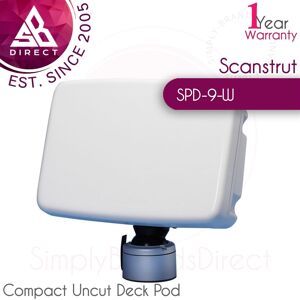 Scanstrut Spd-9-W 9" Compact Uncut Deck Pod│swivel & Tilt Base│marine Boat Scanstrut Spd-9-W 9" Compact Uncut Deck Pod│swivel & Tilt Base│marine Boat