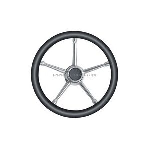 Osculati Boat Steering Wheel Black & Stainless Steel 350 Teleflex Morse Ultraflex Steerbk Osculati Boat Steering Wheel Black & Stainless Steel 350 Teleflex Morse Ultraflex Steerbk