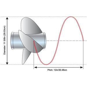 Outboard Engine Propeller 13 Spline Tooth Fit For Engines 35‑50hp Outboard Engine Propeller 13 Spline Tooth Fit For Engines 35‑50hp