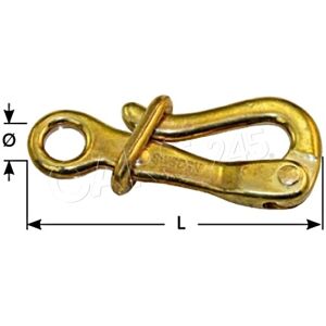 Lindemann Marine Instruments Pelican Hook Brass 100mm Lindemann Marine Instruments Pelican Hook Brass 100mm