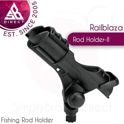 Railblaza Black Rotating Fish Rod Holder - Adjustable & 360° Railblaza Black Rotating Fish Rod Holder - Adjustable & 360°