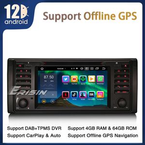 Erisin 7\" 8-Core Android 14 Car Stereo Gps For Bmw 5 Series E39 M5 Carplay Dab+ Dsp Dvd Erisin 7\" 8-Core Android 14 Car Stereo Gps For Bmw 5 Series E39 M5 Carplay Dab+ Dsp Dvd