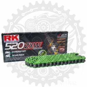 Rk Xw-Ring Chain Green 520 Zxw 112 For Kawasaki Zx-9r 900 B Ninja Rk Xw-Ring Chain Green 520 Zxw 112 For Kawasaki Zx-9r 900 B Ninja