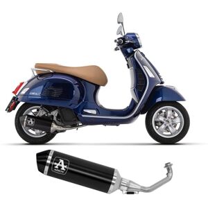Full Exhaust Arrow Urban Alumin Black Piaggio Vespa Gts 125ie 2021 > 2023 Full Exhaust Arrow Urban Alumin Black Piaggio Vespa Gts 125ie 2021 > 2023