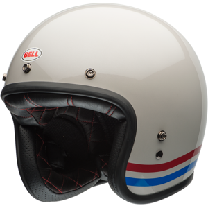 Bell Custom 500 2024 Motorcycle Helmets Stripes Pearl White Bell Custom 500 2024 Motorcycle Helmets Stripes Pearl White