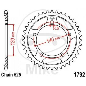 Jt Sprocket Z44 525 Silver D. Int. 120 727.14.06 For Suzuki 750 Gsx R 2000-2010 Jt Sprocket Z44 525 Silver D. Int. 120 727.14.06 For Suzuki 750 Gsx R 2000-2010