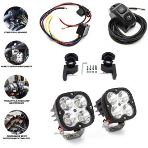 Smartbomb 2 Additional 70w Led Motorcycle Headlights + Smart Relay Under Key + Tubular Smartbomb 2 Additional 70w Led Motorcycle Headlights + Smart Relay Under Key + Tubular