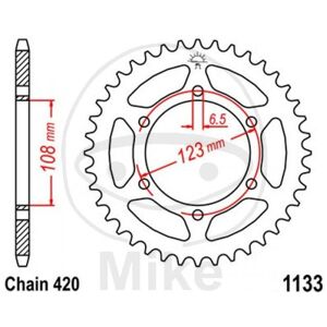 Jt Corona Z52 420 Silver D.Int. 108 727.45.33 Senda Sm Drd X-Treme 50 2t 2012-2017 Jt Corona Z52 420 Silver D.Int. 108 727.45.33 Senda Sm Drd X-Treme 50 2t 2012-2017