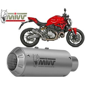 Mivv Exhaust Muffler Mk3 Inox For Ducati Monster 1200 2017 > 2021 Mivv Exhaust Muffler Mk3 Inox For Ducati Monster 1200 2017 > 2021