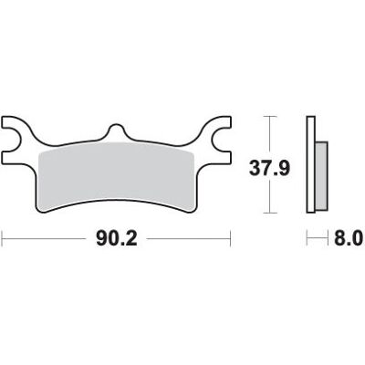SBS 787ATS Bronze Brake Pad - Brake Parts SBS 787ATS Bronze Brake Pad - Brake Parts