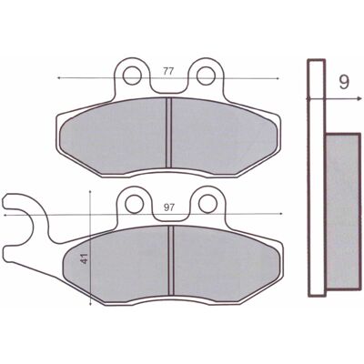 Galfer Semi-Metallic Brake Pads - G1054 - Suitable for All 2-Wheelers Galfer Semi-Metallic Brake Pads - G1054 - Suitable for All 2-Wheelers