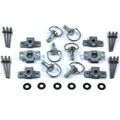 Speedy Fasteners Dzus Fastener Silver D Ring Bail Handle Motorcycle Fairing Fasteners X6 Dzus Kit Speedy Fasteners Dzus Fastener Silver D Ring Bail Handle Motorcycle Fairing Fasteners X6 Dzus Kit
