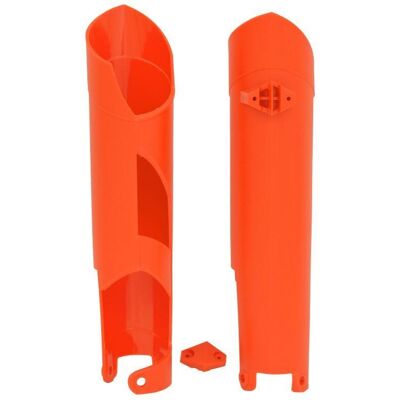 Racetech Orange Fork Guards for KTM - Protects Fork Tubes - Durable Racetech Orange Fork Guards for KTM - Protects Fork Tubes - Durable