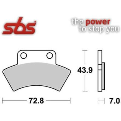 SBS 717 ATS Sintered Brake Pad - ATV SBS 717 ATS Sintered Brake Pad - ATV