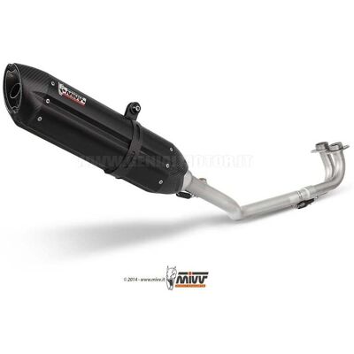 Mivv Black Steel Exhaust Yamaha T-Max 500 2001-2007 - Exhaust System Mivv Black Steel Exhaust Yamaha T-Max 500 2001-2007 - Exhaust System
