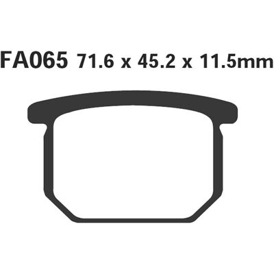 EBC Brakes Organic FA065 - Brake Pads EBC Brakes Organic FA065 - Brake Pads
