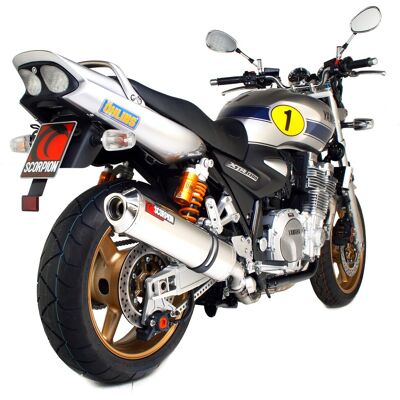 Yamaha Xjr1300 07-16 Scorpion Exhaust Silencer Oval Polished Ss Slip-On Eya80seo Yamaha Xjr1300 07-16 Scorpion Exhaust Silencer Oval Polished Ss Slip-On Eya80seo