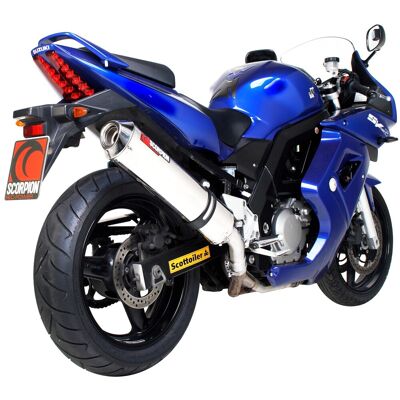 Suzuki Sv650 04-15 Scorpion Exhaust Silencer Oval Polished Ss Slip-On Esi84seo Suzuki Sv650 04-15 Scorpion Exhaust Silencer Oval Polished Ss Slip-On Esi84seo