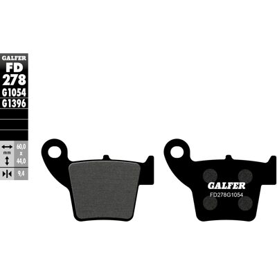 Galfer Brake Pads G1054TT Semi-Metal - Black - Brake Pads Galfer Brake Pads G1054TT Semi-Metal - Black - Brake Pads