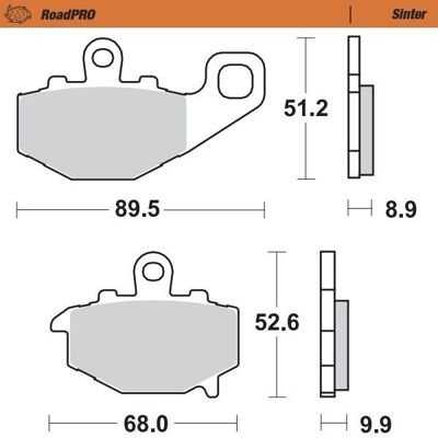 Moto Master 403702 Road Pro - Metal-sintered - Brake Pads Moto Master 403702 Road Pro - Metal-sintered - Brake Pads