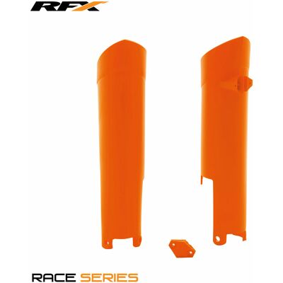 Racetech Orange Fork Guards for KTM - Protects Fork Tubes - Durable Racetech Orange Fork Guards for KTM - Protects Fork Tubes - Durable
