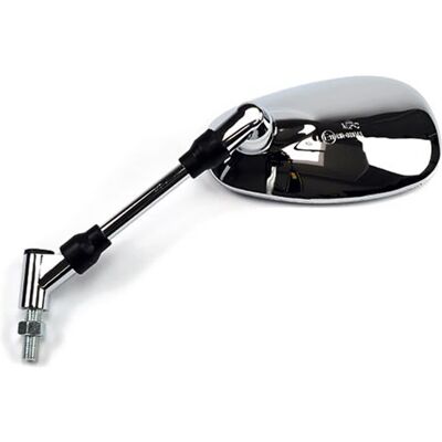 Hert Chrome Motorcycle Rearview Mirror - Fits Yamaha XJR 1300 & FZ1 Hert Chrome Motorcycle Rearview Mirror - Fits Yamaha XJR 1300 & FZ1