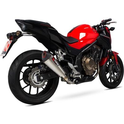 SCORPION Serket Slip-On Muffler - Brushed Stainless Steel for CB500F/X 16-18 SCORPION Serket Slip-On Muffler - Brushed Stainless Steel for CB500F/X 16-18