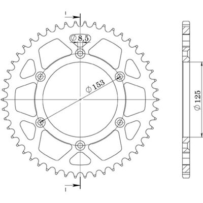 Sgr Aluminum Sprocket 520 - Z 49 Teeth for Honda Crf 250/300/450 - Motorcycle Part Sgr Aluminum Sprocket 520 - Z 49 Teeth for Honda Crf 250/300/450 - Motorcycle Part