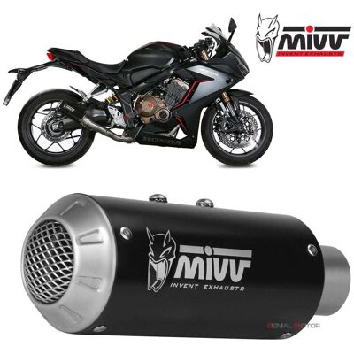 Mivv Black Steel Exhaust System - Honda CBR 650 R 2019-2023 Mivv Black Steel Exhaust System - Honda CBR 650 R 2019-2023