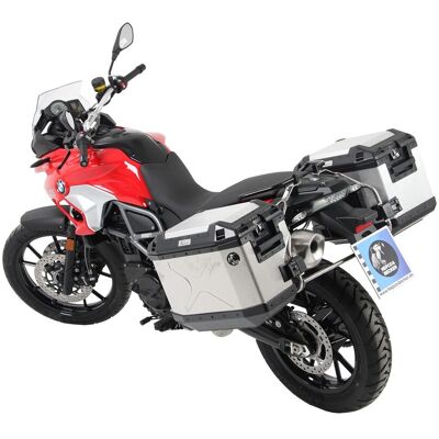 Bmw F800gs Panniers Xplorer Silver & Carrier By Hepco & Becker (2008-16) Bmw F800gs Panniers Xplorer Silver & Carrier By Hepco & Becker (2008-16)