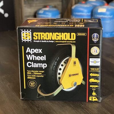Stronghold Apex Triangular Wheel Clamp - Vehicle Security Stronghold Apex Triangular Wheel Clamp - Vehicle Security