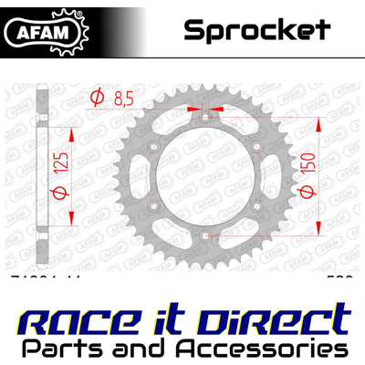AFAM - 41T 520 - 71304 - Sprocket AFAM - 41T 520 - 71304 - Sprocket
