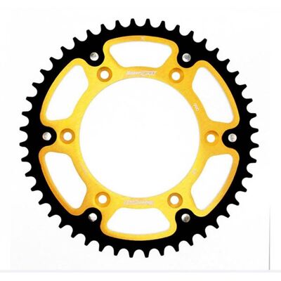 Supersprox Gold Bi-metal Motorcycle Sprocket - MXGP & Rally Supersprox Gold Bi-metal Motorcycle Sprocket - MXGP & Rally