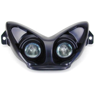 Optique Avant Noir One Pour Scooter MBK - Headlight 50mm Optique Avant Noir One Pour Scooter MBK - Headlight 50mm