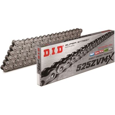 D.I.D Steel 525ZVM-X2 Chain - Reinforced Motorcycle Drive D.I.D Steel 525ZVM-X2 Chain - Reinforced Motorcycle Drive