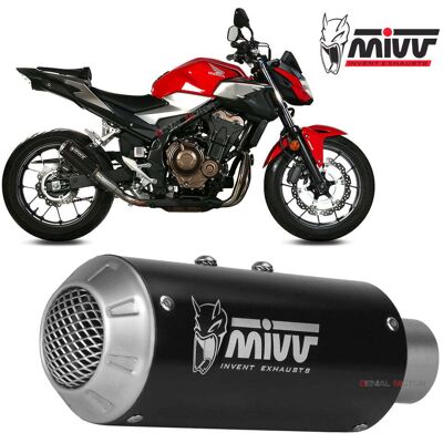 Mivv Black Steel MK3 Exhaust for Honda CB 500 F - Motorcycle Exhaust System Mivv Black Steel MK3 Exhaust for Honda CB 500 F - Motorcycle Exhaust System