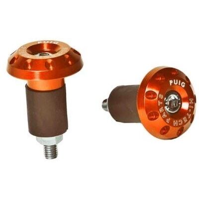 PUIG Race 6222T Orange Universal Bike Bar Ends - Bar Ends PUIG Race 6222T Orange Universal Bike Bar Ends - Bar Ends