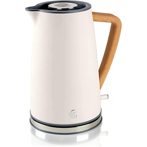 Swan Sk14610whtn Nordic Jug Kettle, Wood Effect, Soft Touch, 1.7l 3kw, Matte Cot Swan Sk14610whtn Nordic Jug Kettle, Wood Effect, Soft Touch, 1.7l 3kw, Matte Cot