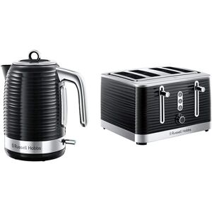 Russell Hobbs 24361 Inspire Electric Kettle, 3000 W, 1.7 Litre, Black With Chrome Accents Wit Russell Hobbs 24361 Inspire Electric Kettle, 3000 W, 1.7 Litre, Black With Chrome Accents Wit