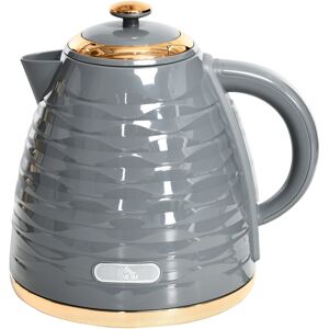 Homcom Electric Kettle, Fast Boil, 1.7l, 3kw, Swivel, Grey Ripple Homcom Electric Kettle, Fast Boil, 1.7l, 3kw, Swivel, Grey Ripple