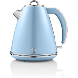 Swan Retro Blue Jug Kettle 1.5l 3kw Fast Boil With 360° Base Swan Retro Blue Jug Kettle 1.5l 3kw Fast Boil With 360° Base