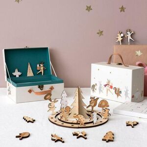 Christmas Luxury Wooden Marching Band Woodland Animals Advent Calendar Suitcase Christmas Luxury Wooden Marching Band Woodland Animals Advent Calendar Suitcase