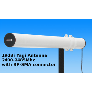 Simplytech Antenna Aerial 2.4ghz Yagi 19dbi Wlan Wifi Rp-Sma Wireless 5 Meters All Networks Simplytech Antenna Aerial 2.4ghz Yagi 19dbi Wlan Wifi Rp-Sma Wireless 5 Meters All Networks