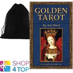 Golden Tarot Cards Deck Kat Black Us Games Systems With Velvet Bag Gol78 Golden Tarot Cards Deck Kat Black Us Games Systems With Velvet Bag Gol78