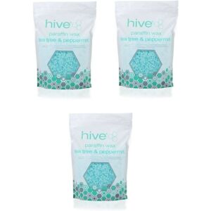 Hive Of Beauty Hive Paraffin Wax Pellets Tea Tree & Peppermint 700g Pack Of 3 Hive Of Beauty Hive Paraffin Wax Pellets Tea Tree & Peppermint 700g Pack Of 3