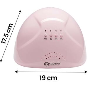 Avizar Led/uv Nail Dryer Lamp 19w With Automatic Sensor, Pink Avizar Led/uv Nail Dryer Lamp 19w With Automatic Sensor, Pink
