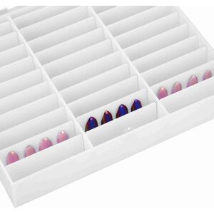 Care+ (White)Nail Art Decoration Container Empty Nail Tips Storage Box Fake Nail D Sg Care+ (White)Nail Art Decoration Container Empty Nail Tips Storage Box Fake Nail D Sg