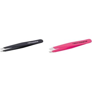 Tweezerman Midnight Sky Stainless Steel Slant Tweezer & Neon Pink Stainless Ste Tweezerman Midnight Sky Stainless Steel Slant Tweezer & Neon Pink Stainless Ste