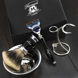 Haryalilondon Luxury Shaving Kit Men Synthetic Hairs Brush 5 Edges Razor Stand Bowl Shave Set Haryalilondon Luxury Shaving Kit Men Synthetic Hairs Brush 5 Edges Razor Stand Bowl Shave Set